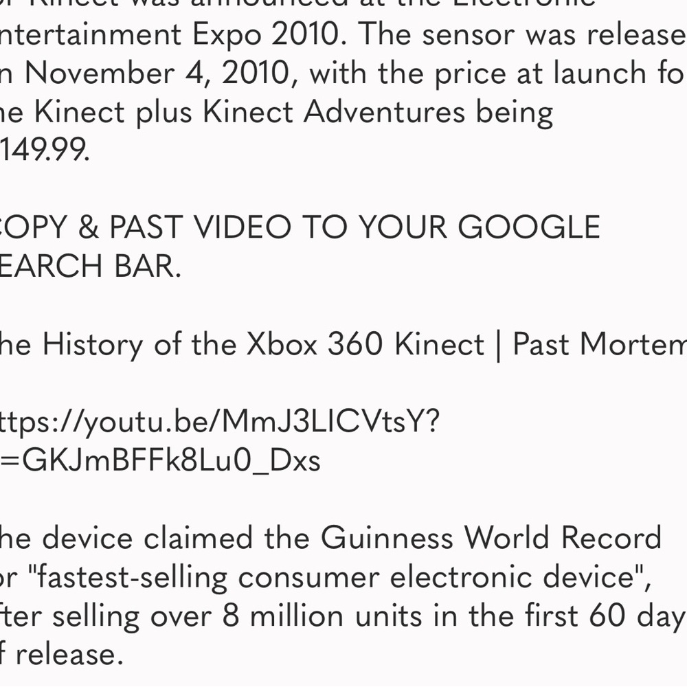 360 Kinect Sensor - Black